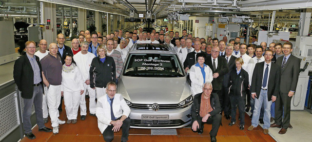 Erster Golf Sportsvan in Wolfsburg gebaut: Nun laufen die Serienmodelle des Golf Sportsvan in WOB vom Band.