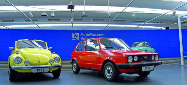 AutoMuseum Wolfsburg erwirbt "neuen" Käfer und Golf 1 Diesel: Käfer Cabrio 1302 und Golf 1 Diesel