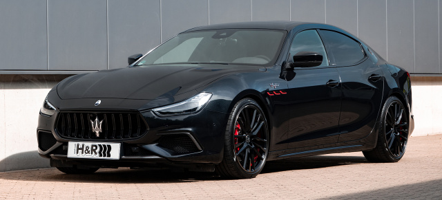 Nettuno espresso: H&R Sportfedern für den Maserati Ghibli Trofeo