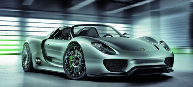 Im Vorverkauf - Porsche 918 Spyder für 768.026 Euro: Porsche verkauft ein Modell das noch nicht einmal entwickelt wurde und erst 2013 kommen soll.