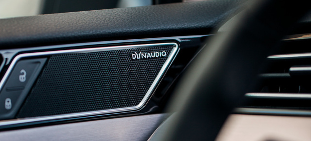 15 Jahre Dynaudio-Soundsystem bei Volkswagen : Seit 2002 sorgt Dynaudio in Volkswagen für guten Sound