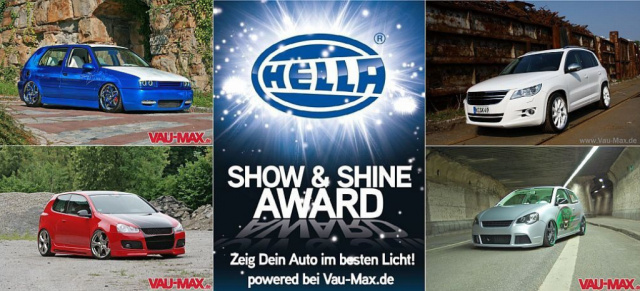 Die Finalisten des Hella Show & Shine Award stehen fest!: 28.11 - 06.12.09 Der Hella Show & Shine Award auf der MotorShow Essen