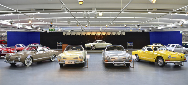 Sonderausstellung im AutoMuseum Volkswagen: 60 Jahre Karmann Ghia - der Käfer im Sportdress