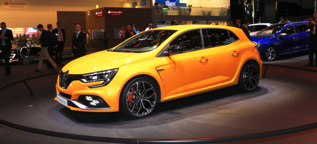 IAA-Premiere: Renault Megane R.S. mit 280 PS und Allrad-Lenkung