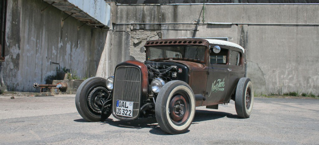 Knochenbrecher: Cooler 30er Ford Hot Rod: Der Style muss stimmen! 1930 Ford Model A mit Flathead-Power und -Sound! - Erstmals zwei Galerien in unterschiedlichem Style!