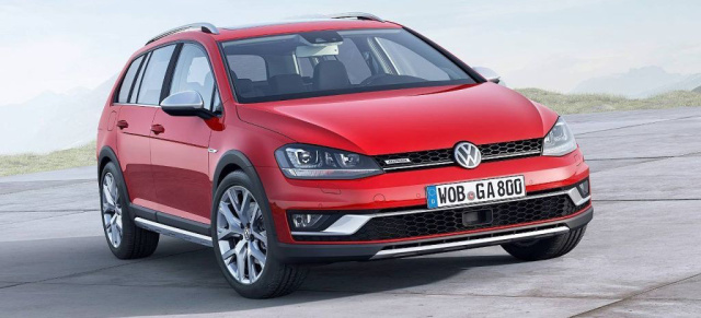 Im Frühjahr 2015 zu haben: VW Golf Alltrack: Kerniger Look für den Golf-Kombi