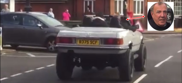 Video: Ex-Top-Gear-Crew im Offroad tauglichen Mercedes-Benz SL: Jeremy Clarkson am Steuer eines höher gelegten Mercedes-Benz SL 