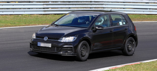 Erwischt! - VW Golf 8 Muletto: Hier dreht der neue VW Golf 8 seinen ersten Runden am Ring