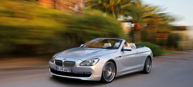 BMW stellt das neues 6er Cabrio vor: Weltpremiere aber erst auf der Auto Show Detroit im Januar 2011