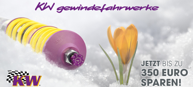 KW Gewindefahrwerke und KW Klassik Fahrwerke im Sonderangebot: „KW Spring Sales“ Bis zu 350 Euro beim Fahrwerkkauf sparen