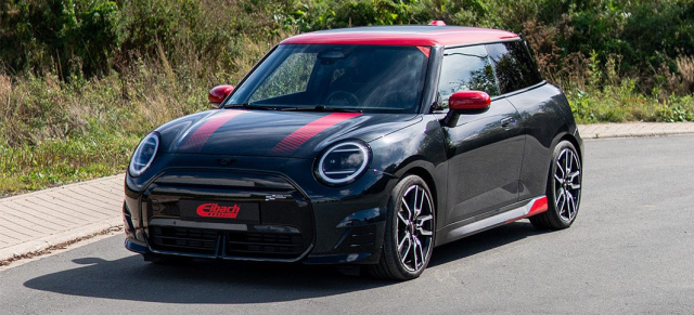 Neu im Eibach Programm: Performance-Fahrwerksfedern für den elektrischen Mini Cooper
