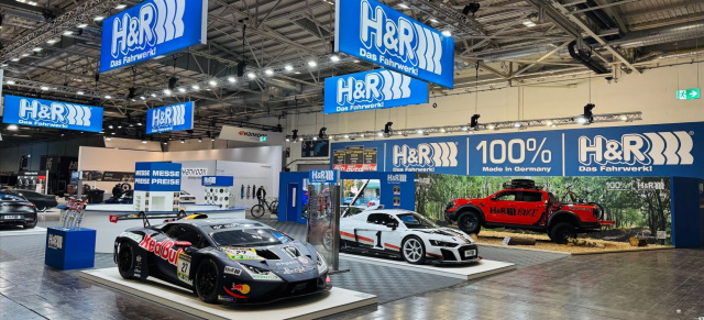 Hier findest H&R auf der Essen Motorshow in Halle 7, Stand 7A10: H&R mit vielen Weltpremieren auf der Essen Motor Show 2024
