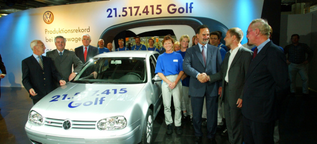 Der Rekord-Golf sucht ein neues Zuhause : Der 21.517.415te Golf kommt unter den Hammer! 
