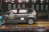 Auf die harte Tour: VW Touran Crashtest-Video: Der VW Touran ist bester Van im Euro-NCAP-Crashtest