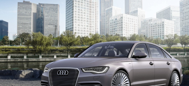 Audi A6L e-tron nur für China: Langen Radstand und einen E-Motor gibt es nur für die Chinesen