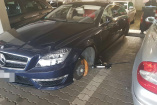 Der dümmste Dieb der Welt: Mercedes CLS 63 AMG auf Keramikbremsscheiben abgestellt