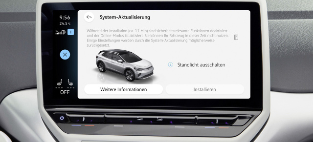 Online-Update verfügbar: Over-the-Air Updates für alle ID. Modelle