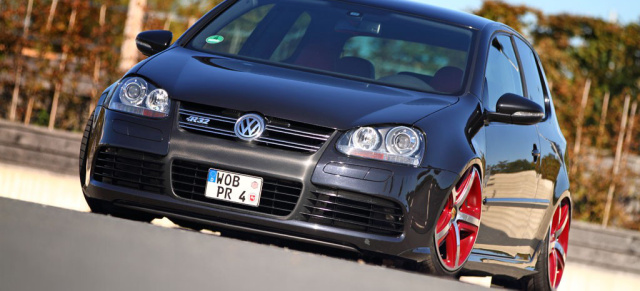 Die Golf Meisterschaft - VW Golf 5 R32 pokalverdächtig auf den Boden gelegt: Keine halben Sachen: Tuning am Top-Model