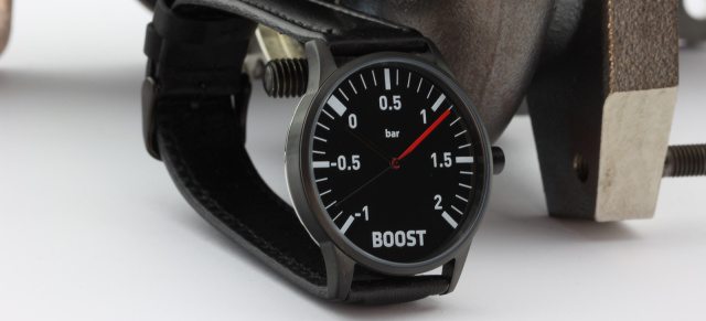 Mitmachen und Boost-Watch gewinnen!: Gewinnspiel: Wir verlosen eine Armbanduhr im “Ladedruckanzeiger“-Look