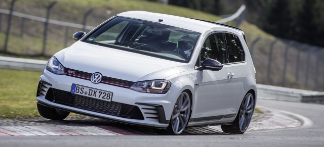 Top Auftritt am Ring: Die Rekordrunde des GTI Clubsport S im Video: Golf GTI Clubsport S setzt auf der Nordschleife neuen Rundenrekord  für Fronttriebler 