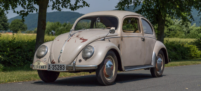 Mit 9 mm und wenig Kilometern: 1952er VW „Captain“ Käfer wieder auferstanden