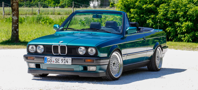 Zeitlose Eleganz: 1992er BMW 318i Cabrio auch nach Jahrzehnten noch topfrisch