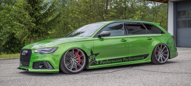 Grüne Hölle: Exklusive Details und reichlich Tiefgang am javagrünen Audi RS6 Avant