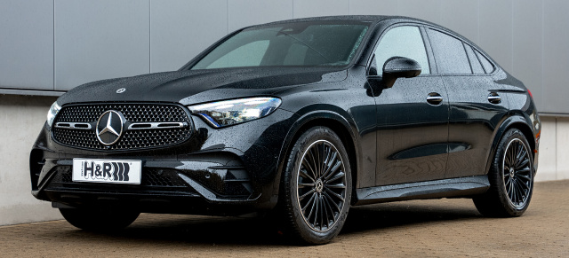 Keine Frage der Karosserieform: H&R Sportfedern für Mercedes Benz GLC SUV + Coupé