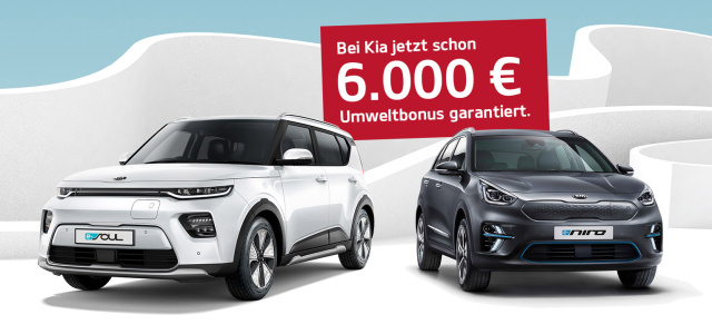 Mehr Förderung für Kia-Stromer: Auch Kia erhöht den Umweltbonus auf 6.000 Euro