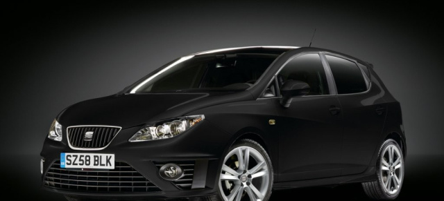 Seat Ibiza Sondermodell: Wir sehen schwarz!: 2009 Seat Ibiza Black Special Edition
für den englischen Markt!