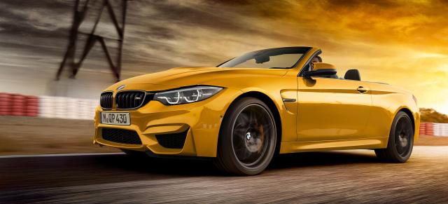 BMW M GmbH - drei Jahrzehnte offene Hochleistungssportwagen : Limitiertes Sondermodell BMW M4 Cabrio „Edition 30 Jahre“