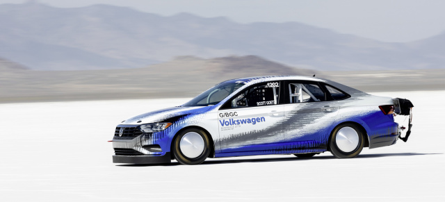 Neuer Geschwindigkeitsrekord für den Bonneville-Jetta (2018): 608 PS starker VW Jetta schafft 338 km/h