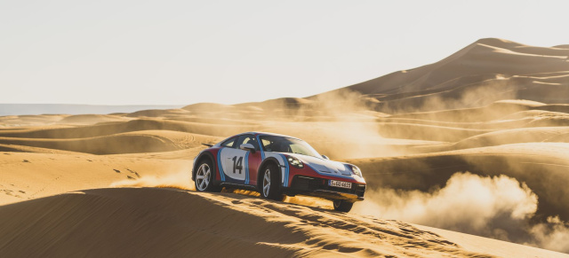 Neuwagen im klassischen Look: Drei Historische Designs am neuen Porsche 911 Dakar