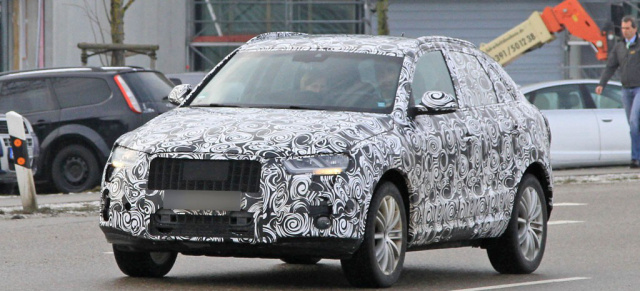 Erwischt: Erste Bilder des neuen Audi Q3 Erlkönig: Der vorerst kleinste Audi-SUV Q3 greift auf die Tiguan-Technik zurück