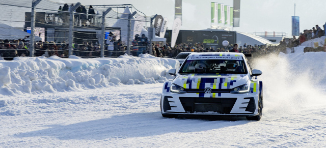 GP Ice Race mit Zuschauer-Rekord und begeisternder Action in Zell am See: Heiß auf Eis: Volkswagen bringt das Eis zum Kochen!