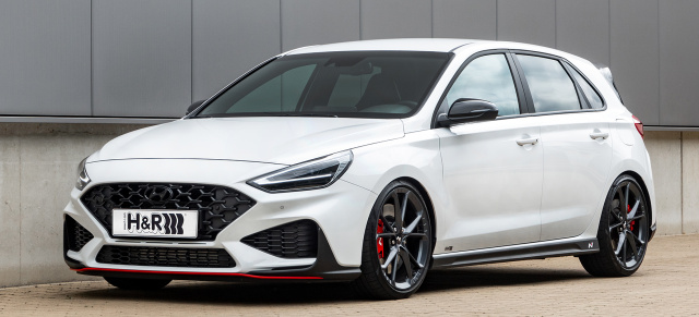 Fahrspaß-Booster fürs i30N-Facelift: H&R Sportfedern für den 2022er Hyundai i30N