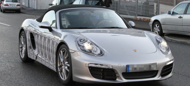 Erlkönig erwischt: Der neue Porsche Boxster fast ohne Tarnung: Offizielle Fahrzeugvorstellung erst auf dem Genfer Autosalon 2012