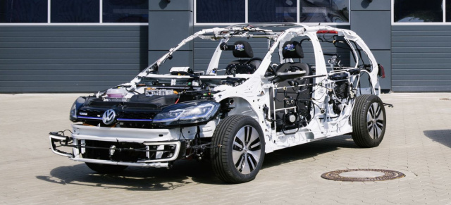 Anschaulich: VW e-Golf als Schnittmodell