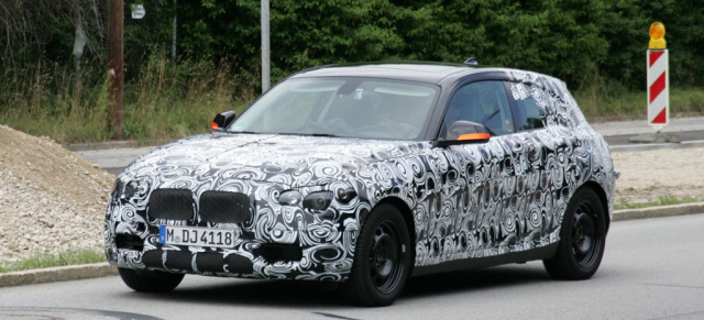 Auch der neue BMW 1er kommt wieder als Zweitürer: Erste Bilder vom neuen 2012 1er BMW auf Testfahrt