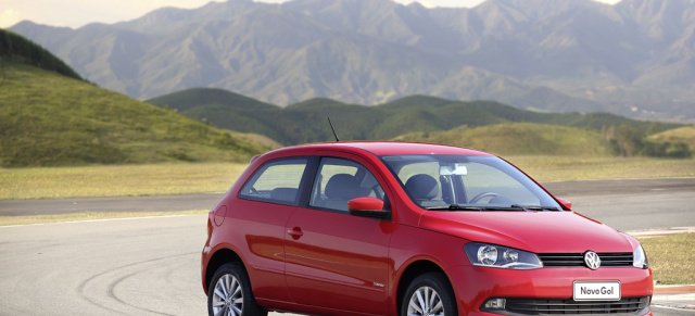Weltpremiere: VW Gol Zweitürer als neues Einstiegsmodell in Brasilien: Volkswagen präsentiert zur São Paulo International Motor Show einen neuen Gol, Brasiliens Dauerverkaufsschlager Nr. 1