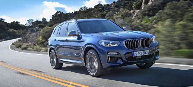 Premiere für die 3. Generation des BMW X3 : Der neue BMW X3 (Modell G01 / 2018)