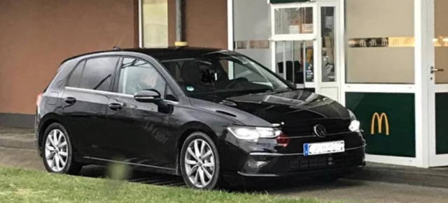 I´m lovin´ it: Volkswagen Golf 8 Erlkönig bei McDonalds erwischt!: Erste Fotos vom neuen Volkswagen Golf 8 (2020)