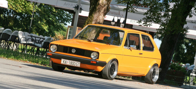 Orange County Golf: Golf 1 mit Golf 3 Tuning Herz und Doppel-Vergaser