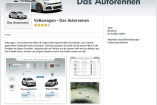 Facebook-App: Volkswagen bietet virtuelles Autorennen an  : Im neuen Rennspiel können Facebook-User mit ihrem Lieblings-Volkswagen gegen andere User antreten.