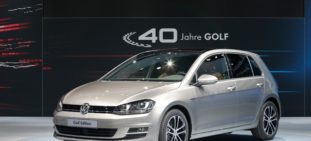 Das kostet der Golf Edition: 40 Jahre Golf: Das Sondermodell kann ab sofort bestellt werden.