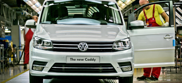 Neuer VW Caddy rollt weiterhin im VW-Werk Poznań/PL vom Band : Serienproduktion des neuen VW Caddy läuft 