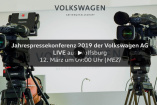 Dienstag, den 12. März, von 09:00-11:00 Uhr: LIVESTREAM: Jahrespressekonferenz der Marke Volkswagen