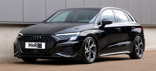 Dynamikplus in Perfektion dank H&R: H&R Sportfedern und Stabis für den neuen Audi A3 (Typ GY 2021)