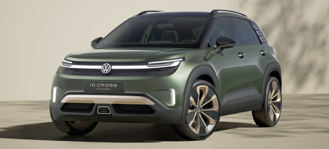 Elektrisches Kompakt-SUV für die City und lange Strecken – Marktstart ist 2026.: Volkswagen ID. CROSS Concept - Das wird der e-T-Cross