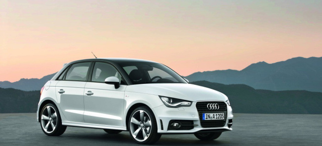 Audi A1 Sportback mit vier Türen: Darf es etwas mehr sein? Anfang 2012 kommt der fünftürige A1